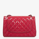 Chanel Jumbo Clasic Double Flap Patent Quilted Leather With Silver-tone Hardware