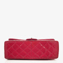 Chanel Jumbo Clasic Double Flap Patent Quilted Leather With Silver-tone Hardware