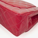 Chanel Jumbo Clasic Double Flap Patent Quilted Leather With Silver-tone Hardware