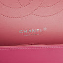 Chanel Jumbo Clasic Double Flap Patent Quilted Leather With Silver-tone Hardware