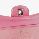 Chanel Jumbo Clasic Double Flap Patent Quilted Leather With Silver-tone Hardware