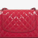 Chanel Jumbo Clasic Double Flap Patent Quilted Leather With Silver-tone Hardware