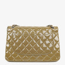 Chanel Jumbo Clasic Double Flap Patent Quilted Leather With Silver-tone Hardware