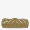Chanel Jumbo Clasic Double Flap Patent Quilted Leather With Silver-tone Hardware