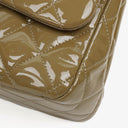 Chanel Jumbo Clasic Double Flap Patent Quilted Leather With Silver-tone Hardware