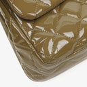 Chanel Jumbo Clasic Double Flap Patent Quilted Leather With Silver-tone Hardware