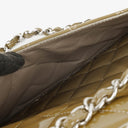 Chanel Jumbo Clasic Double Flap Patent Quilted Leather With Silver-tone Hardware