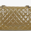 Chanel Jumbo Clasic Double Flap Patent Quilted Leather With Silver-tone Hardware