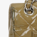 Chanel Jumbo Clasic Double Flap Patent Quilted Leather With Silver-tone Hardware