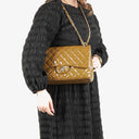 Chanel Jumbo Clasic Double Flap Patent Quilted Leather With Silver-tone Hardware