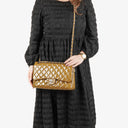 Chanel Jumbo Clasic Double Flap Patent Quilted Leather With Silver-tone Hardware