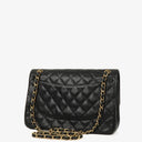 Chanel Jumbo Classic Double Flap Bag Black Quilted Caviar Gold-Tone Hardware