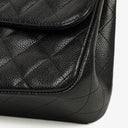 Chanel Jumbo Classic Double Flap Bag Black Quilted Caviar Gold-Tone Hardware