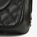 Chanel Jumbo Classic Double Flap Bag Black Quilted Caviar Gold-Tone Hardware