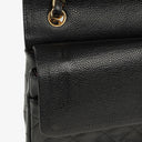 Chanel Jumbo Classic Double Flap Bag Black Quilted Caviar Gold-Tone Hardware