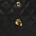 Chanel Jumbo Classic Double Flap Bag Black Quilted Caviar Gold-Tone Hardware
