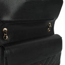 Chanel Jumbo Classic Black Quilted Caviar Double Flap Bag Gold Hardware