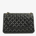 Chanel Jumbo Classic Double Flap Bag Black Quilted Lambskin With Golden-Tone Hardware