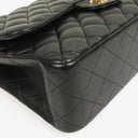 Chanel Jumbo Classic Double Flap Bag Black Quilted Lambskin With Golden-Tone Hardware