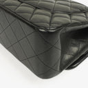 Chanel Jumbo Classic Double Flap Bag Black Quilted Lambskin With Golden-Tone Hardware