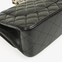 Chanel Jumbo Classic Double Flap Bag Black Quilted Lambskin With Golden-Tone Hardware