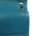 Chanel Classic Jumbo Double Flap Bag Blue Quilted Lambskin With Silver-Tone Hardware