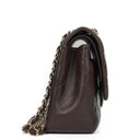 Chanel Jumbo Classic Double Flap Bag In Brown Quilted Lambskin And Gold-Plated Hardware