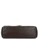 Chanel Jumbo Classic Double Flap Bag In Brown Quilted Lambskin And Gold-Plated Hardware