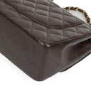 Chanel Jumbo Classic Double Flap Bag In Brown Quilted Lambskin And Gold-Plated Hardware