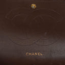 Chanel Jumbo Classic Double Flap Bag In Brown Quilted Lambskin And Gold-Plated Hardware