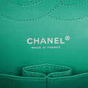 Chanel Jumbo Classic Double Flap Bag Turquoise Quilted Patent Leather With Silver-Tone Hardware