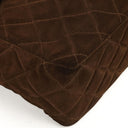 Chanel Jumbo Classic Single Flap Bag Brown Quilted Suede With Aged Gold Hardware
