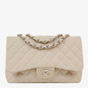 Chanel Jumbo Classic Single Flap Bag Jersey Silver-Tone Hardware