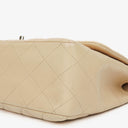 Chanel Jumbo Classic Single Flap Bag Quilted Lambskin Silver -Toned Hardware