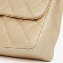 Chanel Jumbo Classic Single Flap Bag Quilted Lambskin Silver -Toned Hardware