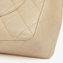 Chanel Jumbo Classic Single Flap Bag Quilted Lambskin Silver -Toned Hardware