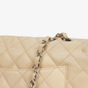 Chanel Jumbo Classic Single Flap Bag Quilted Lambskin Silver -Toned Hardware
