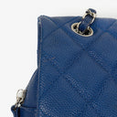 Chanel Jumbo Quilted Caviar Single Flap Bag With Silver -Toned Hardware