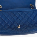 Chanel Jumbo Quilted Caviar Single Flap Bag With Silver -Toned Hardware