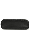 Chanel Kelly Black Quilted Caviar Leather Top Handle Bag With 24K Gold-Plated Hardware, 1996-1997