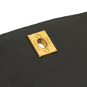 Chanel Kelly Black Quilted Caviar Leather Top Handle Bag With 24K Gold-Plated Hardware, 1996-1997