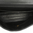 Chanel Kelly Black Quilted Caviar Leather Top Handle Bag With 24K Gold-Plated Hardware, 1996-1997