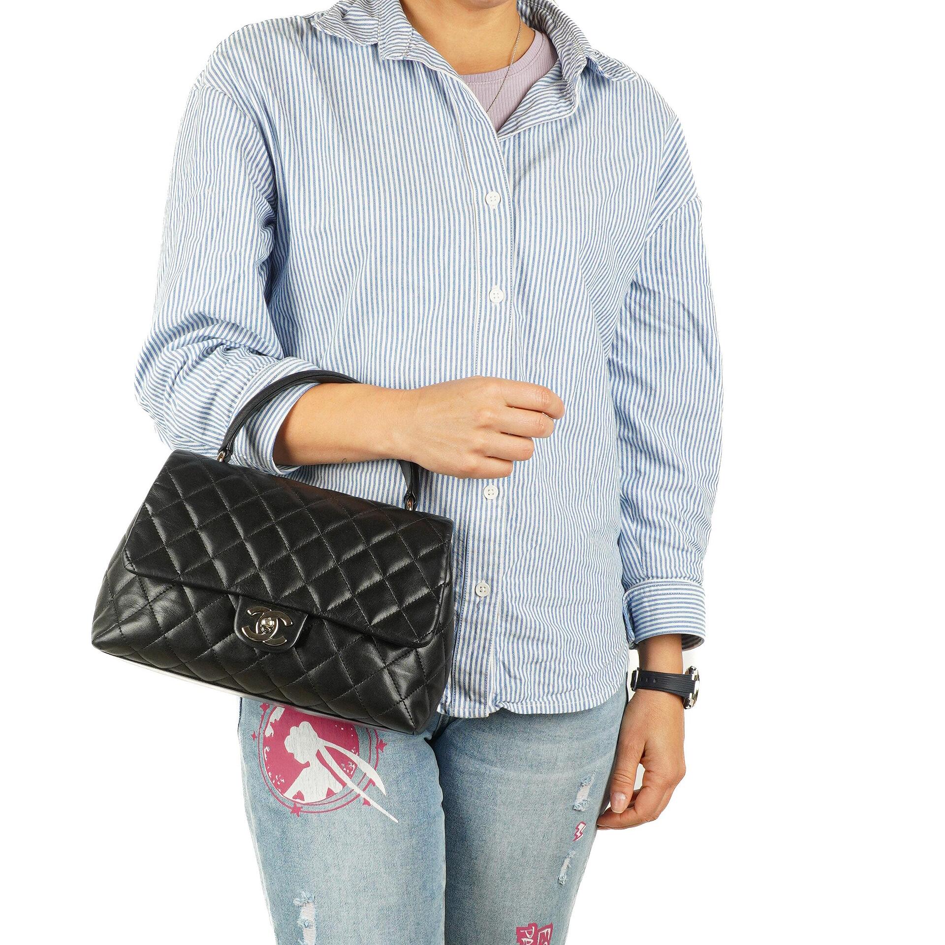 Chanel Kelly Medium Black Quilted Lambskin, 2005-2006