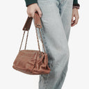 Chanel Lambskin Lax Accordion Hobo Bag