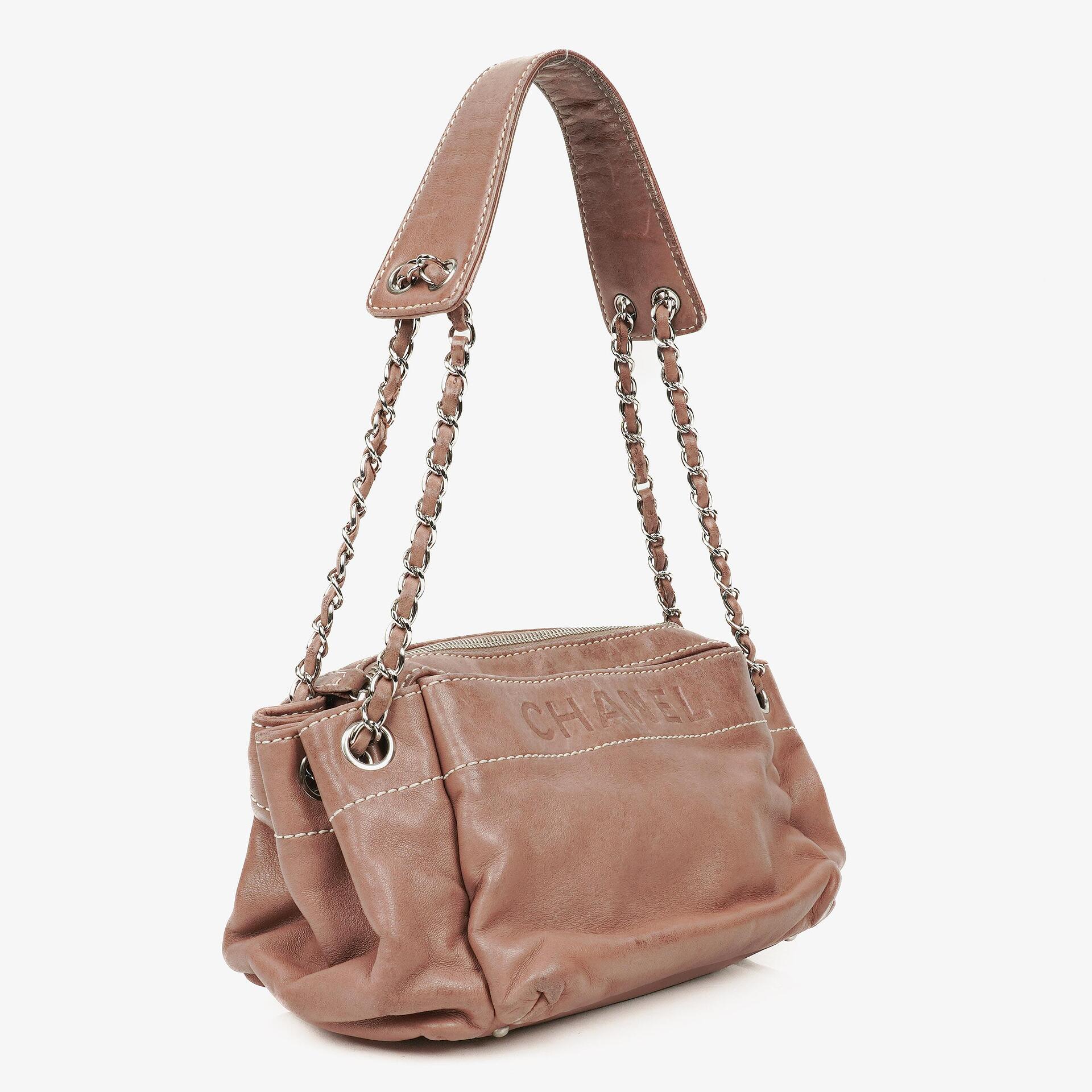 Chanel Lambskin Lax Accordion Hobo Bag