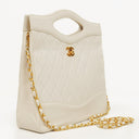 Chanel Lambskin Quilted Small 31 Vintage Shopping Tote Bag