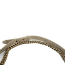 Chanel Large Boy 2013 Metiers D’Art Neutral Quilted Distressed Suede Flap Bag With Aged Gold Hardware