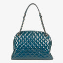 Chanel Large Just Mademoiselle Patent Quilted Bowling Bag