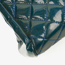 Chanel Large Just Mademoiselle Patent Quilted Bowling Bag
