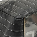 Chanel Large Mademoiselle Black Lambskin Vertical Quilted Tote Bag